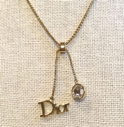 dior signature necklace|full name dior necklace.